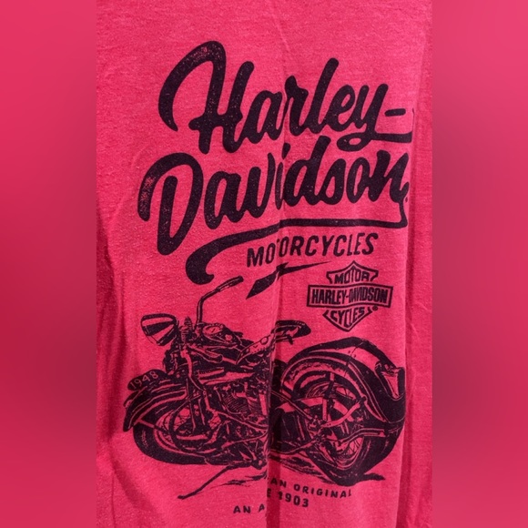 Harley-Davidson Red Soft-cotton graphic T - Picture 3 of 7
